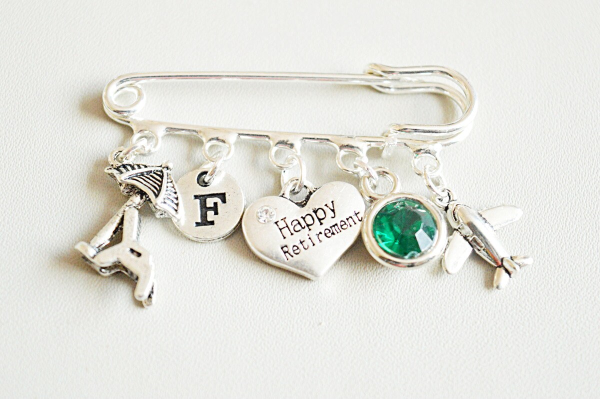Ruhestandsgeschenk Für Sie, Ruhestand Brosche, Ruhestandsgeschenke Frauen, Schmuck, Glücklicher Ruhestand, Urlaub, Reisen, Umzug von YouLoveYouShop