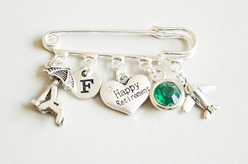 Ruhestandsgeschenk Für Sie, Ruhestand Brosche, Ruhestandsgeschenke Frauen, Schmuck, Glücklicher Ruhestand, Urlaub, Reisen, Umzug von YouLoveYouShop