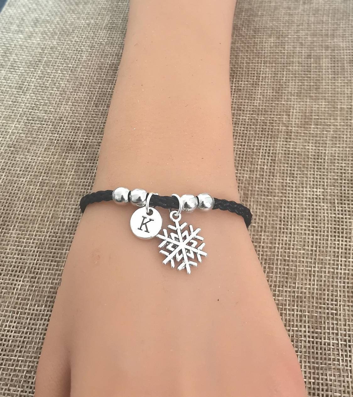 Schneeflocke Armband, Winter Armband Weihnachten, Schmuck, Geschenk, Schneeflocke, Schnee, Eis von YouLoveYouShop