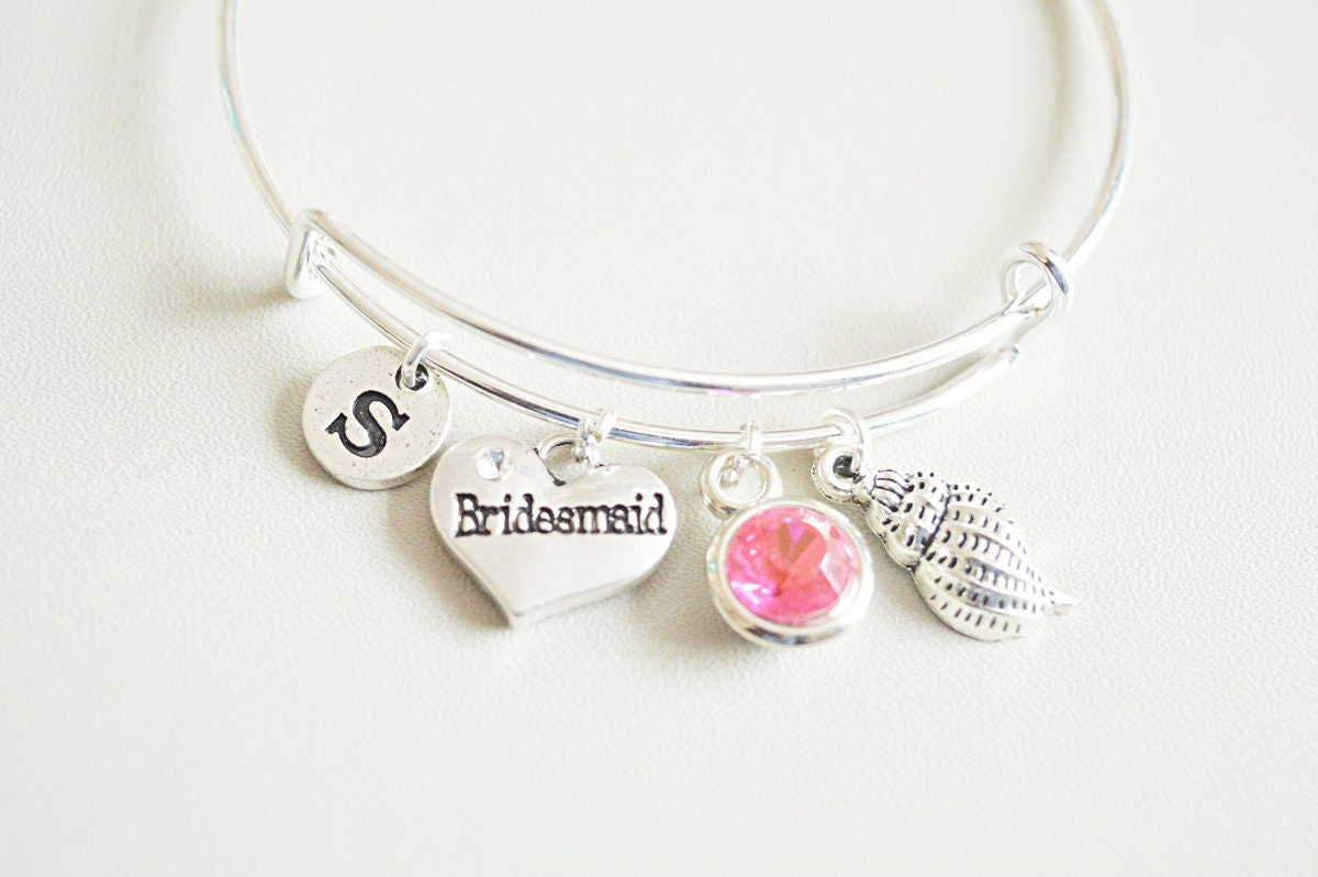 Strand Hochzeit Brautjungfer Geschenk, Strandhochzeit Vorschlag, Personalisierte Armbänder, Sei Meine Brautjungfer von YouLoveYouShop