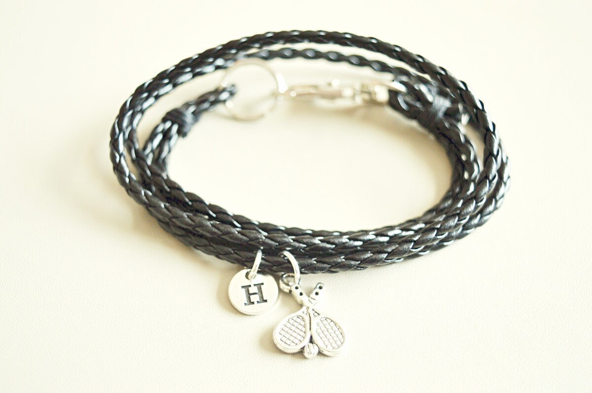 Tennisarmband, Tennisspieler Geschenk, Tennis Schmuck, Liebhaber Tennisspieler, Tennistrainer, Schläger Sport, Sport Charm, Tennisball von YouLoveYouShop