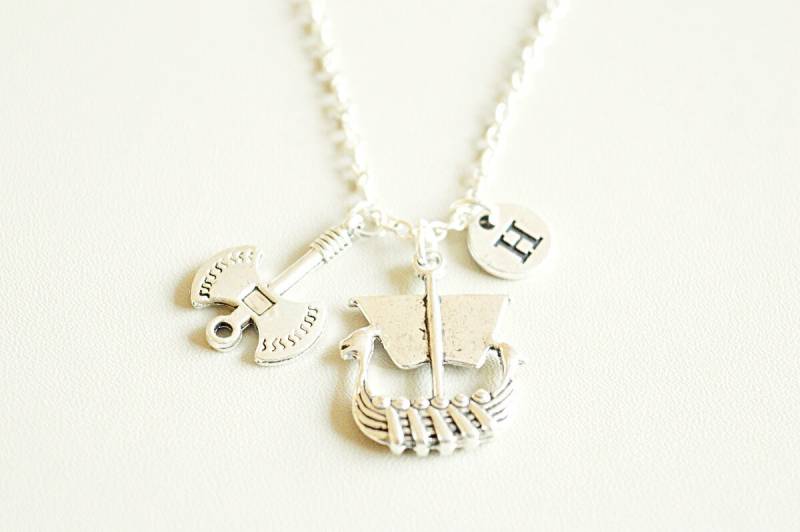 Wikinger Boot Halskette, Schmuck, Origin Geschenk, Einzigartige Geschenke, Zierliche Axt, Axt von YouLoveYouShop