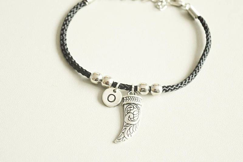 stoßzahn Armband, Silber Haizahn Armreif, Tibet Boho Geschenk, Speerspitze, Charm von YouLoveYouShop
