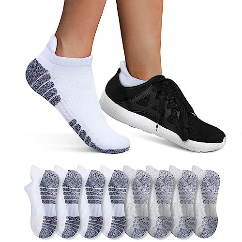 YouShow Socken Damen Herren Weiß Hellgrau 35-38 8 Paar von YouShow