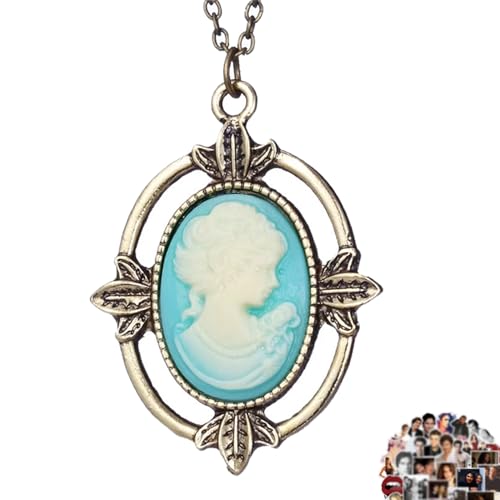 YouU The Vampire Bronze Kopf Stein Charm Anhänger Halskette Katherine Aufkleber Schmuck Set für Fans Cosplay Modeschmuck Gesamt 21 Stück von YouU