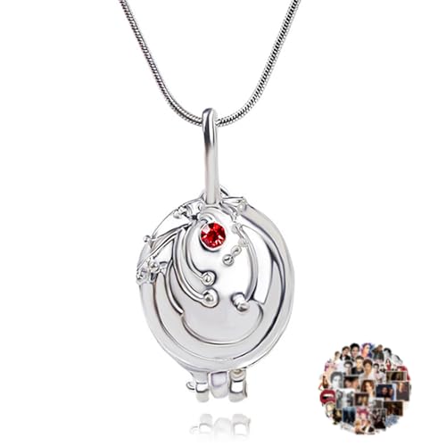 YouU 21 Stück The Vampire Halskette Schmuckset Elena Gilbert Öffnung Eisenkraut Medaillon Katherine Halskette für Fans Cosplay Modeschmuck mit Aufklebern von YouU