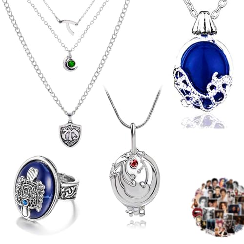 YouU The Vampire Schmuck Set Hope Mikaelson inspiriert Halskette Elena Gilbert Öffnung Eisenkraut Medaillon Anhänger Halskette Elena Saphir Kristall Tageslicht Ringe mit Aufkleber 24 Stück YouU The Vampire Schmuck Set Hope Mikaelson inspiriert Halskette Elena Gilbert Öffnung Eisenkraut Medaillon Anhänger Halskette Elena Saphir Kristall Tageslicht Ringe mit Aufkleber 24 Stück von YouU