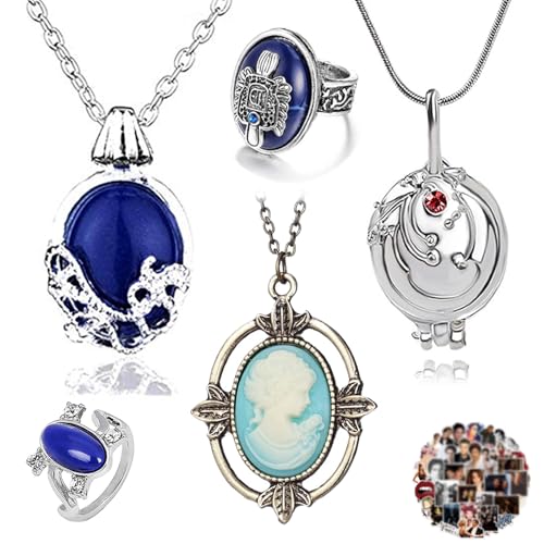 YouU 25 Stück The Vampire Diar.s Schmuck Aufkleber Set Daywalking Katherine Saphir Kristall Halsketten Bronze Kopf Stein Charm Anhänger Halskette Salvat Damon Stefan Finger Familie Wappenring YouU 25 Stück The Vampire Diar.s Schmuck Aufkleber Set Daywalking Katherine Saphir Kristall Halsketten Bronze Kopf Stein Charm Anhänger Halskette Salvat Damon Stefan Finger Familie Wappenring von YouU