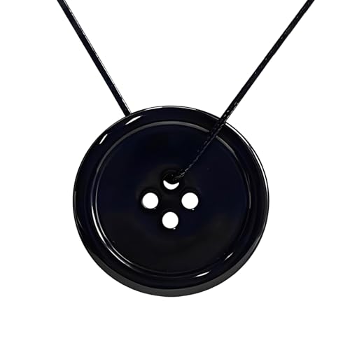 YouU Coraline KnopfAugen Halskette Dark Fairytale Style Knopfaugen Girl Schmuck Halloween Modeschmuck Geschenk für Frauen Männer und Fans von YouU