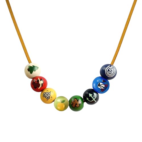 YouU Percy J. Holzperle Halskette Camp Half Blood Schmuck Olympians Cosplay Kostüm Zubehör für Fans von YouU