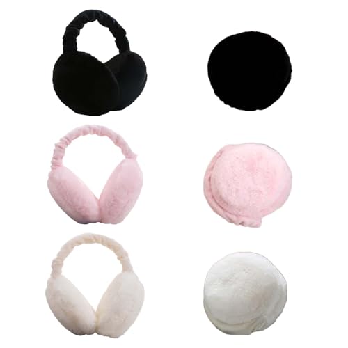 YouYuer3PCS Ohrenschützer Ohrenwärmer Männer Frauen Winter Plüsch Ohrenschützer Winddicht Earmuffs Ohrenschutzer Kopfbedeckungen Winterzubehör für Herren Damen Kinder（B） von YouYuer