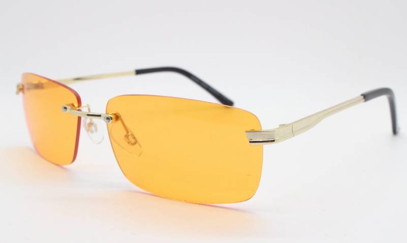 Y2K Rahmenlose Rechteckige Sonnenbrille. Linsen in Leuchtendem Orange Mit Geschwärztem Rand Und Bügeln. Rave 2000Er Jahre Nos Y2K Rahmenlose Rechteckige Sonnenbrille. Linsen in Leuchtendem Orange Mit Geschwärztem Rand Und Bügeln. Rave 2000Er Jahre Nos von YouaretheBrandLondon
