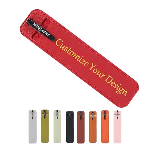 Personalisierbares Stiftetui aus PU-Leder, mit Name, Firmenname oder anderem Text Personalisierbares Stiftetui aus PU-Leder, mit Name, Firmenname oder anderem Text von Youdian