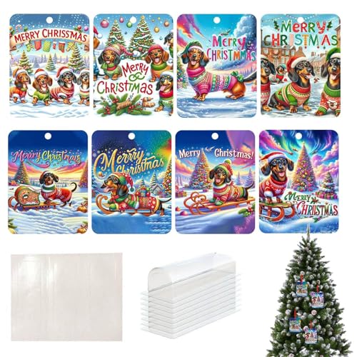 Youding Geldhalter für Weihnachten, Geldhalter für Weihnachten – Geldbörse, 8 Stück, Cartoon-Geldkarten | lustige Weihnachtsanhänger mit Umschlägen, Ornamente, 1, Se référer au descriptif, Siehe von Youding