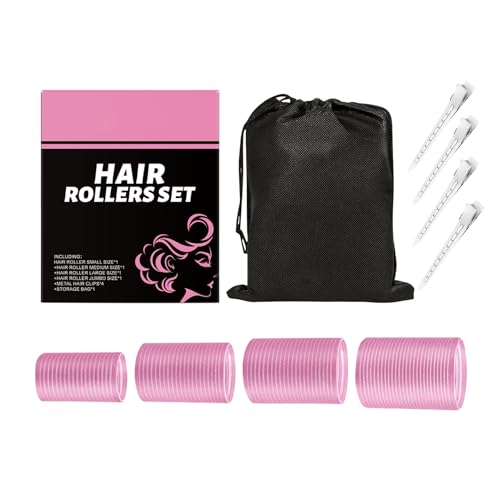 Youding Haarwickel | Selbstklebende Lockenwickler - Kältelocken Mit Clips Für Frauen Dickes Feines Dünnes Langes Mittleres Volumen Pony Reisen von Youding