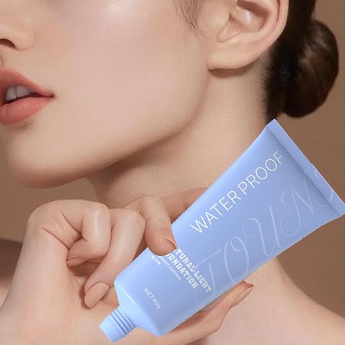 Youding Natürliche Flüssig Foundation,Lang anhaltende Volldeckende Concealer Flüssigkeit - Foundation Kosmetik Make-up für Frauen für Alltag Urlaub Dating Reisen von Youding