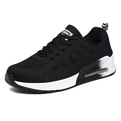 Youecci Damen Fitness Laufschuhe Atmungsaktive laufende Turnschuhe Sportschuhe Schnüren Hallenschuhe Leichtathletikschuhe Running Sneaker Gym Schuhe Blau 44 EU von Youecci