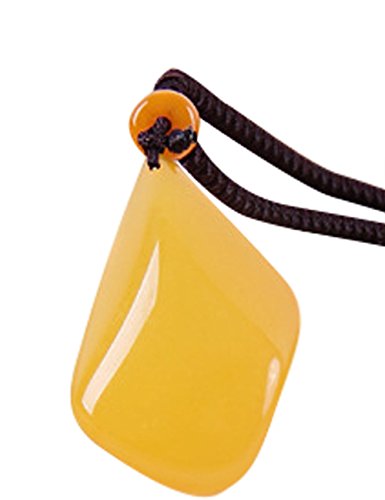 Youlee Einstellbares Seil Bienenwachs Bernstein Halskette Kleidung Zubehör Style 3 von Youlee