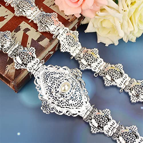 Damen Bronze Algerien Gürtel Marokko Kaftan Gürtel Braut Hochzeit Schmuck Traditionelle Abaya Taillenkette von Youllyuu