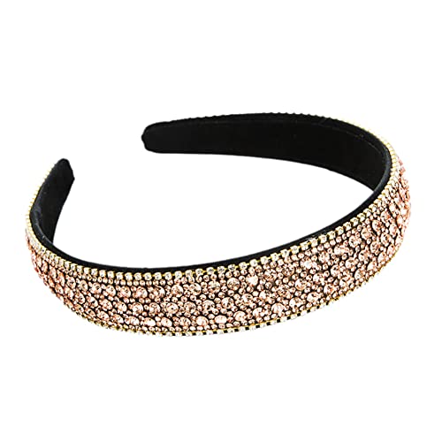 Glänzendes Haarband für Mädchen, Damen, Stirnbänder, Ornamente, breite Lünette, Kopfreifen, FG485 von Youllyuu