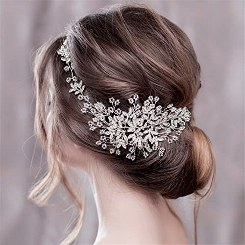 Youllyuu Blumen-Stirnbänder Tiaras Hochzeit Haarschmuck Frauen Braut Haarschmuck Braut Haarband Party Kopfschmuck von Youllyuu