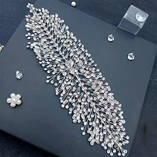 Youllyuu Damen-Haarreif mit Blatt-Motiv, Legierung, Hochzeit, Brautschmuck, Tiara, Kopfschmuck von Youllyuu