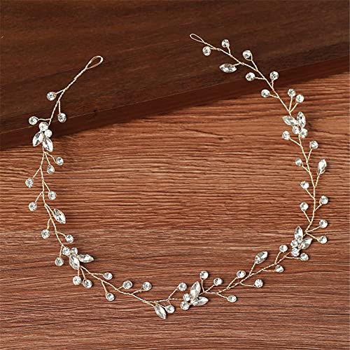 Youllyuu Damen-Haarschmuck, Strass-Perlen-Stirnbänder, Braut-Tiara, Haarbänder von Youllyuu