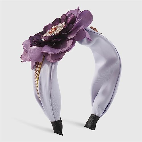 Youllyuu Extra Große Blume Kristall Perle Stirnband Tiara Haarschmuck Kopfbedeckung Schmuck Hochzeit Haarbänder Für Frauen 2 von Youllyuu