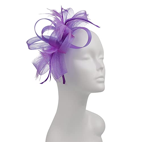 Youllyuu Fascinator-Stirnband für Frauen, Teeparty, Haarspange, Hochzeit, Blumen-Mesh-Schleier, Kopfbedeckung von Youllyuu