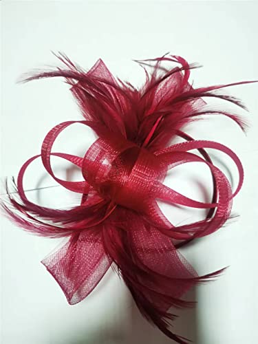 Youllyuu Fascinator-Stirnband für Frauen, Teeparty, Haarspange, Hochzeit, Blumen-Mesh-Schleier, Kopfbedeckung von Youllyuu