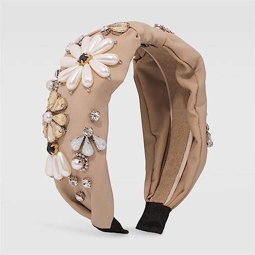 Youllyuu Strass Perle Pailletten Blume Geometrische Perlen Haarschmuck Kristall Stirnband Haarschmuck Für Frauen 19 von Youllyuu