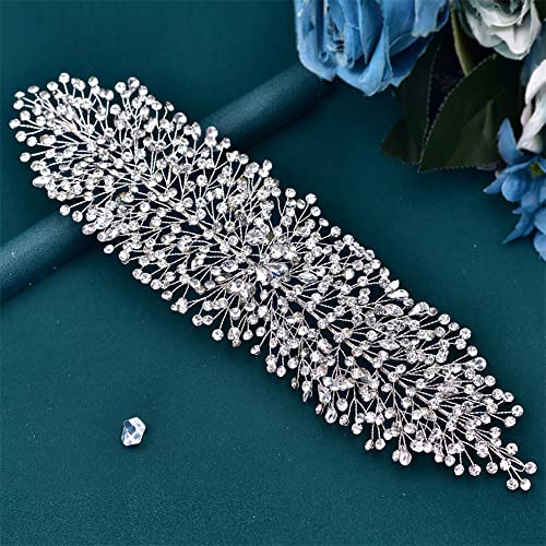 Youllyuu Strass-Stirnband, Braut, Taira, Frauen, Kopfschmuck, Hochzeit, Haarschmuck, Brautschmuck von Youllyuu