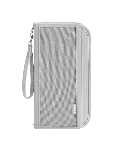 YounBeauty Reisepasshülle, RFID Reisebrieftasche für Damen und Herren, Reisepasshülle mit mehreren Fächern, grau, 1, Klassisch YounBeauty Reisepasshülle, RFID Reisebrieftasche für Damen und Herren, Reisepasshülle mit mehreren Fächern, grau, 1, Klassisch von YounBeauty