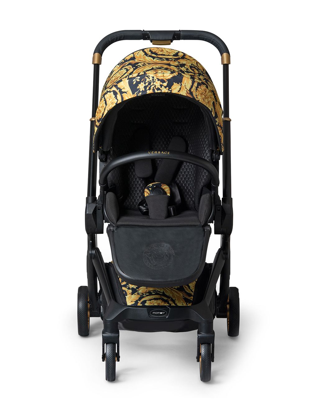 Versace Kids Kinderwagen mit Barocco-Print - Schwarz von Versace Kids