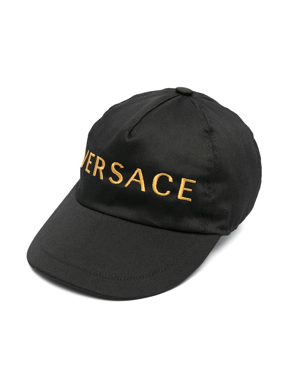 Versace Kids Baseballkappe mit Logo-Stickerei - Schwarz von Versace Kids