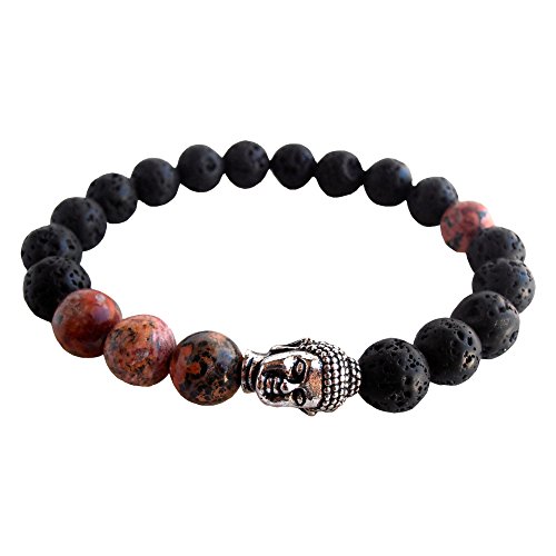 Young & Forever Herren-Armband D'Vine schwarzer Lavastein Häma Lava – Jaspis Kettenarmband Young & Forever Herren-Armband D'Vine schwarzer Lavastein Häma Lava – Jaspis Kettenarmband von Young & Forever