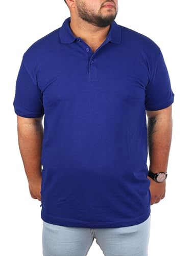 Young & Rich Herren Übergröße Polo Shirt einfarbig Uni Basic Big Size optimierte Moderne Passform, Grösse:9XL, Farbe:Blau Young & Rich Herren Übergröße Polo Shirt einfarbig Uni Basic Big Size optimierte Moderne Passform, Grösse:9XL, Farbe:Blau von Young & Rich