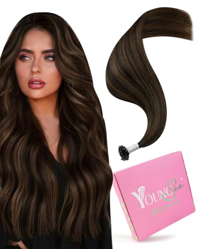 YoungSee Braun Ombre U Tip Hair Extensions Echthaar Bonding Extensions Echthaar Dunkelbraun mit Mittelbraun Ombre Salonqualitat Soft Haarverlangerung Bondings Echthaar fur Frauen 55cm 50g #2/2/6 YoungSee Braun Ombre U Tip Hair Extensions Echthaar Bonding Extensions Echthaar Dunkelbraun mit Mittelbraun Ombre Salonqualitat Soft Haarverlangerung Bondings Echthaar fur Frauen 55cm 50g #2/2/6 von YoungSee
