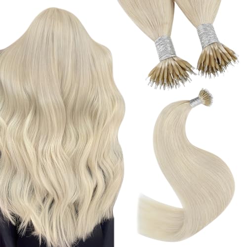 YoungSee Nanoring Extensions Echthaar Blond 50cm Nanoring Extensions Blond Nano Ring Hair Extensions Platinblond Nano Extensions 50g Haarverlangerung Echthaar Nanoring fur Damen 1g/s #60A YoungSee Nanoring Extensions Echthaar Blond 50cm Nanoring Extensions Blond Nano Ring Hair Extensions Platinblond Nano Extensions 50g Haarverlangerung Echthaar Nanoring fur Damen 1g/s #60A von YoungSee