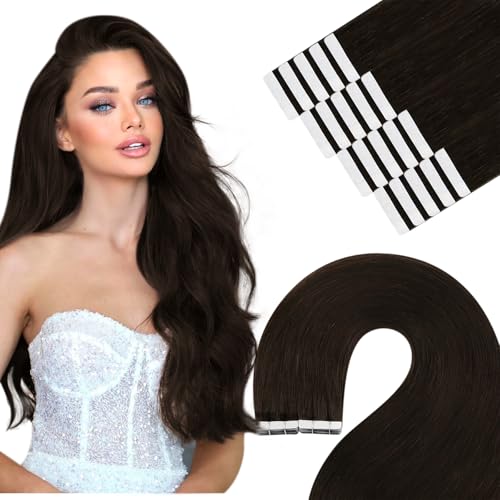 YoungSee Extensions Echthaar Tape Braun Tape in Extensions 55cm Tape Extensions Echthaar 50g Tapes-in Haarextension-Echthaar fur Damen Echthaar-Haarextensions Tapes Nahtlos #2 YoungSee Extensions Echthaar Tape Braun Tape in Extensions 55cm Tape Extensions Echthaar 50g Tapes-in Haarextension-Echthaar fur Damen Echthaar-Haarextensions Tapes Nahtlos #2 von YoungSee