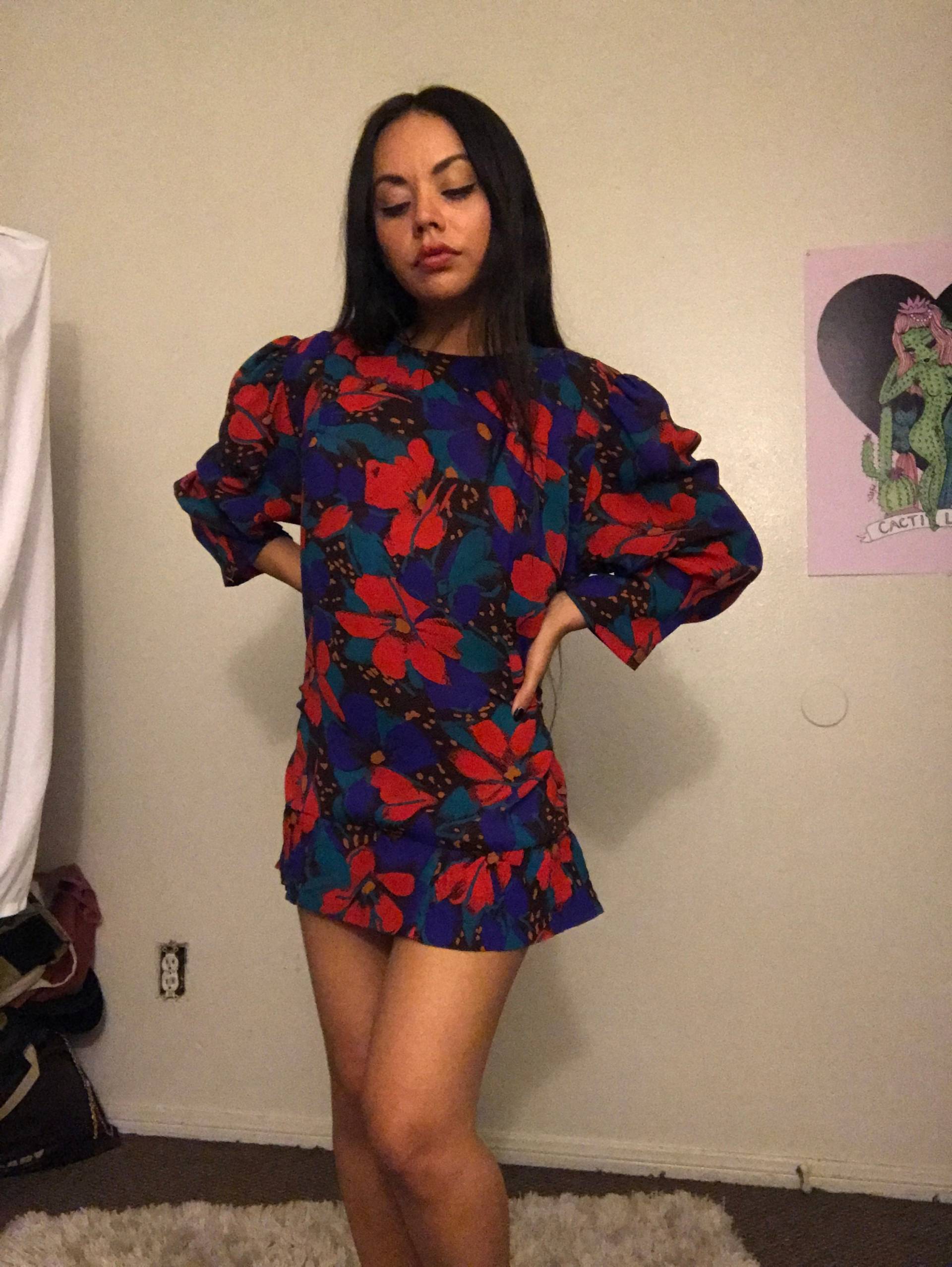 Vintage Retro Blumen Tunika Top Bluse Vintage Retro Blumen Tunika Top Bluse von YoungerSibling