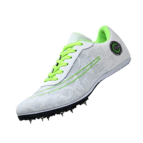 Youngtie Track Spikes-Schuhe für Herren Professionelle Spikes-Track-Schuhe Track Spikes-Laufschuhe für Kinder Weiß EU 43 von Youngtie