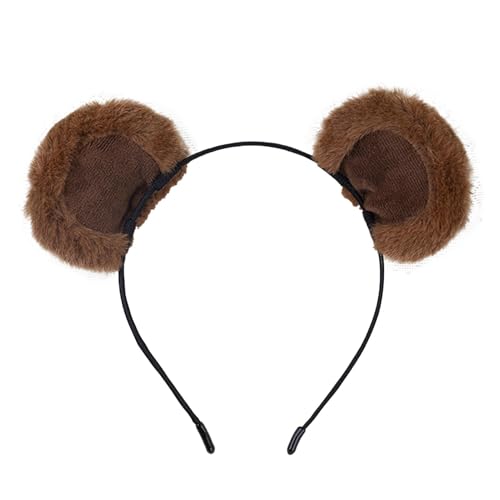 Bärenohren Stirnband, Damen Haarbänder, Niedliche Stirnbänder Tierkappen Bewegliches Haarband Weiches Make-up Stirnband Kostüme Haarschmuck Passend Für Party Fotografieren Gesicht Waschen Cosplay von Youngwier