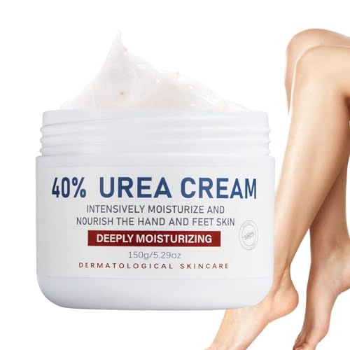 Urea Creme,Handcreme, Urea Creme 40 Prozent Hornhautentferner Fußcreme, Handcreme, Bodylotion Mit Hyaluronsäure, Teebaum Und Aloe Ve Ra Für Tiefe Feuchtigkeit, Kallusentferner Und Erweichung,150g von Youngwier