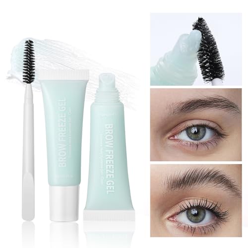 Youngwier Augenbrauen Gel | Natürlicher Augenbrauen Fixierer | 12 ml Lang Anhaltend Schnelltrocknend Natürlich Wasserdicht Gel mit Pinsel für Damen Party Hochzeit Mädchen Täglich Reise Festival von Youngwier