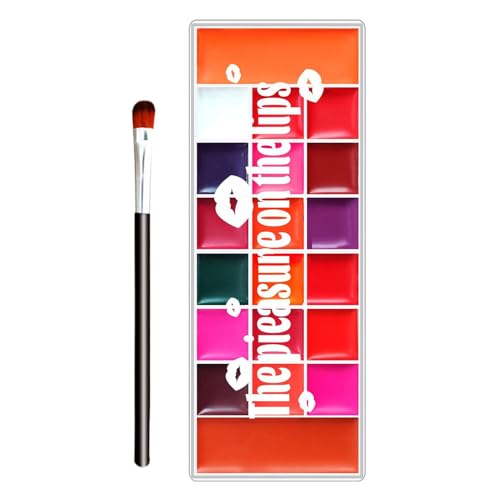 Youngwier Farbiger Lipgloss | 20 Farbtöne für die Lippen – matter, strapazierfähiger Lidschatten für Abend – Dating mit Teenagern – cremige Textur von Youngwier