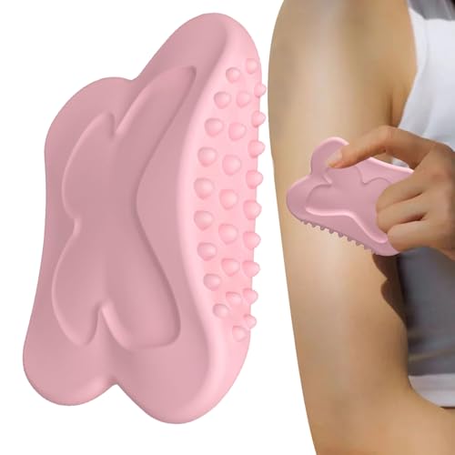 Youngwier Gesichts-Schaber Tool,Silikon-Gesichtsschaberbrett - Wiederverwendbarer Handmassagegerät Liftungslösung für Frauen Männer von Youngwier