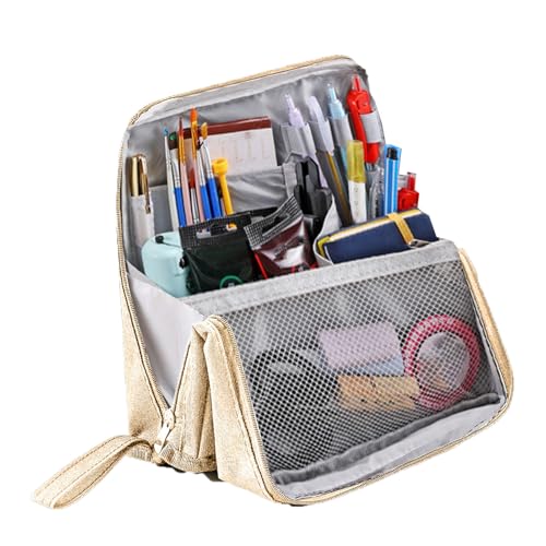 Youngwier Große Make-up-Tasche mit Organizerfunktion | Reise Kosmetiktaschen Großraum | Kosmetikkoffer Tragbar Wasserdicht Organizer Für Damen Mädchen Schreibwaren Toilettenartikel von Youngwier