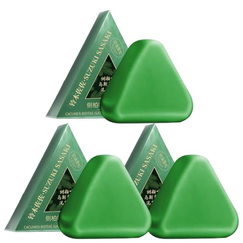 Youngwier Haar Shampoo Bar,3 Stücke Klärende Haarseife Für Damen | Grüne Haarseife Für Alle Haartypen Täglicher Salon Reise Zuhause Badezimmer von Youngwier