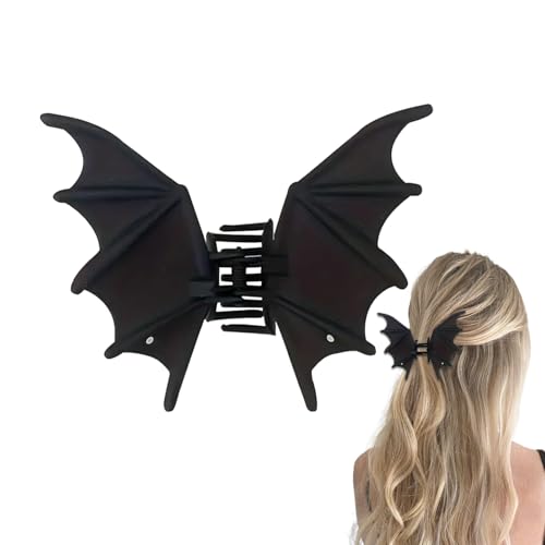 Youngwier Halloween Haarspangen | Haarklammer in Fledermausflügel-Design für dichtes Haar - Dekorative Rutschfeste Barrette Für Frauen Und Mädchen Halloween Feste Themenpartys von Youngwier